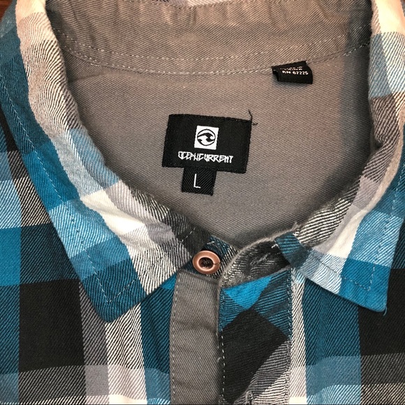 Ocean Current Buttondown soft flannel - Picture 4 of 6